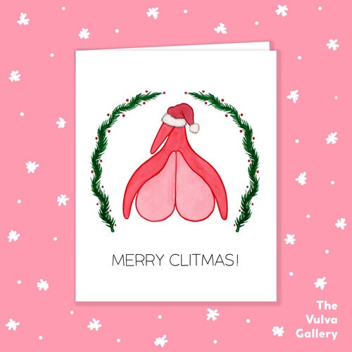 Merry Clitmas Clitoris Card