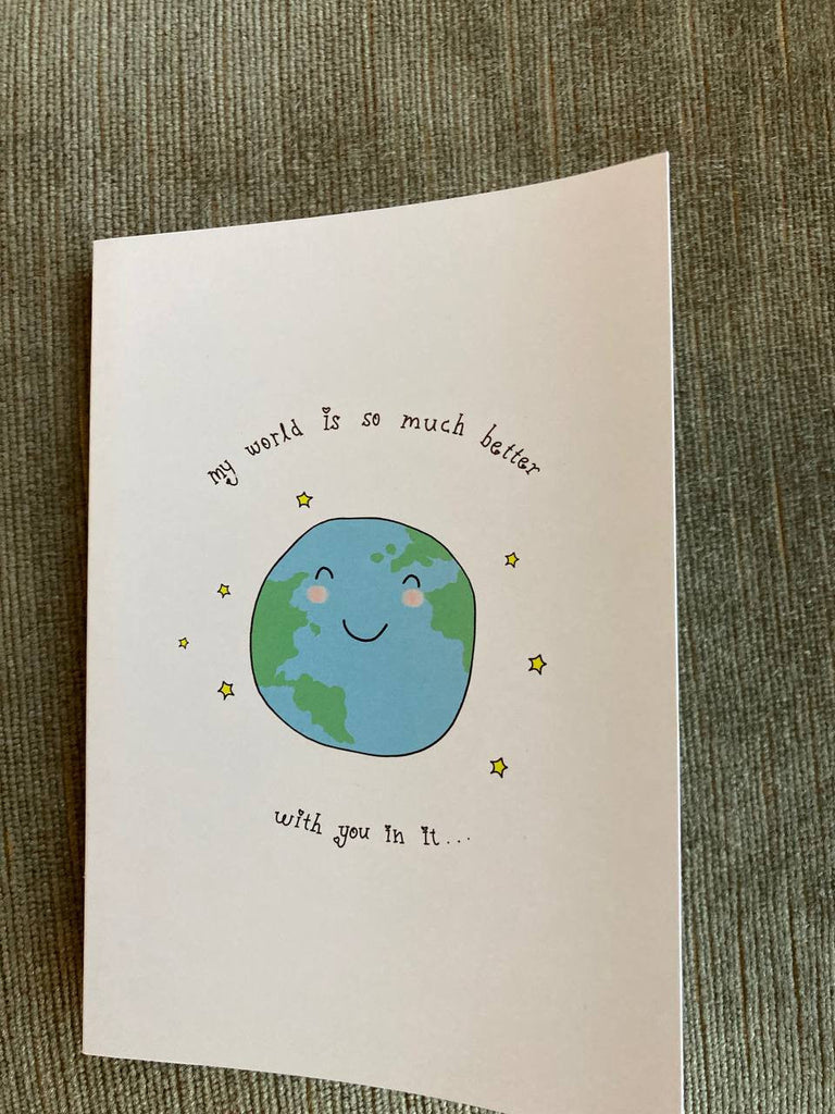 My world is better...Postkarte